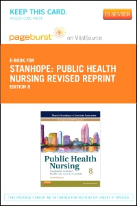 cover image - Public Health Nursing - Revised Reprint - Elsevier eBook on Vitalsource (Retail Access Card),8th Edition