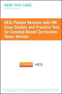 cover image - HESI Patient Reviews with RN Case Studies and Practice Test for Concept-Based Curriculum: Texas Version,1st Edition