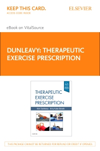 cover image - Therapeutic Exercise Prescription - Elsevier eBook on VitalSource (Retail Access Card),1st Edition