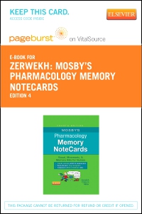 cover image - Mosby's Pharmacology Memory NoteCards - Elsevier eBook on VitalSource (Retail Access Card),4th Edition