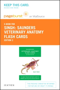 cover image - Veterinary Anatomy Flash Cards -- Elsevier eBook on VitalSource (Retail Access Card),2nd Edition