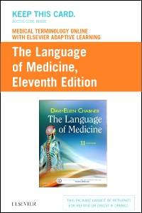 cover image - Medical Terminology Online with Elsevier Adaptive Learning for The Language of Medicine (Access Card),11th Edition