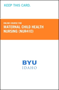 cover image - Maternal Child Health Nursing Course Fee (NUR410CF),1st Edition