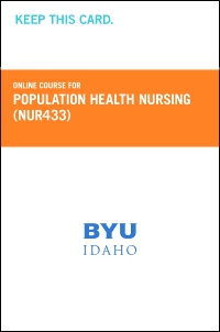 cover image - Population Health Nursing Course Fee (NUR433CF),1st Edition