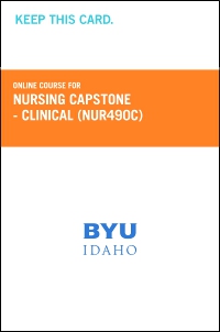cover image - Nursing Capstone- Clinical Course Fee (NUR490C CF)