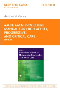 cover image - AACN Procedure Manual for High Acuity, Progressive, and Critical Care - Elsevier eBook on VitalSource (Retail Access Card),7th Edition