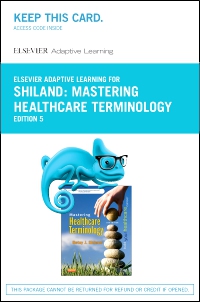 cover image - Elsevier Adaptive Learning for Mastering Healthcare Terminology (Access Card),5th Edition