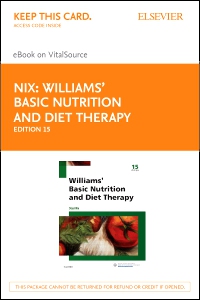 cover image - Williams' Basic Nutrition & Diet Therapy - Elsevier eBook on VitalSource (Retail Access Card),15th Edition