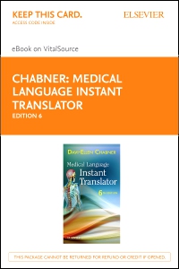 cover image - Medical Language Instant Translator - Elsevier eBook on VitalSource (Retail Access Card),6th Edition