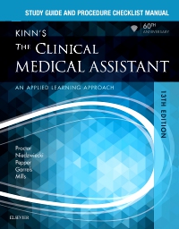 cover image - Study Guide and Procedure Checklist Manual for Kinn's The Clinical Medical Assistant,13th Edition