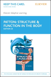 cover image - Elsevier Adaptive Learning for Structure and Function of the Body (Access Card),15th Edition