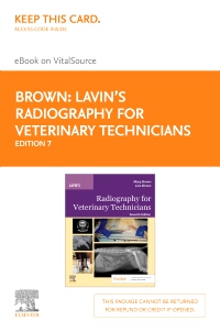 cover image - Lavin's Radiography for Veterinary Technicians - Elsevier eBook on VitalSource (Retail Access Card),7th Edition