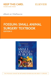 cover image - Small Animal Surgery Textbook Elsevier eBook on VitalSource (Retail Access Card),5th Edition