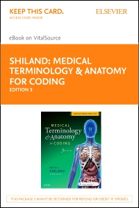 cover image - Medical Terminology & Anatomy for Coding - Elsevier eBook on VitalSource (Retail Access Card),3rd Edition