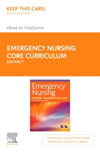 cover image - Emergency Nursing Core Curriculum - Elsevier eBook on VitalSource (Retail Access Card),7th Edition