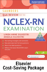cover image - Saunders Q & A Review for the NCLEX-RN® Examination - Elsevier eBook on VitalSource + Evolve Access (Retail Access Cards),7th Edition