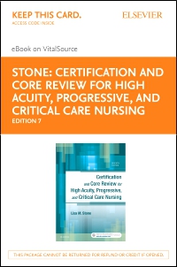 cover image - Certification and Core Review for High Acuity and Critical Care - Elsevier eBook on VitalSource (Retail Access Card),7th Edition