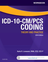 cover image - Workbook for ICD-10-CM/PCS Coding Theory and Practice, 2016 Edition - Elsevier eBook on VitalSource,1st Edition