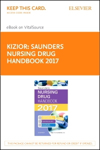 cover image - Saunders Nursing Drug Handbook 2017 - Elsevier eBook on VitalSource (Retail Access Card),1st Edition