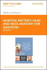 cover image - Netter's Head and Neck Anatomy for Dentistry Elsevier eBook on VitalSource (Retail Access Card),3rd Edition