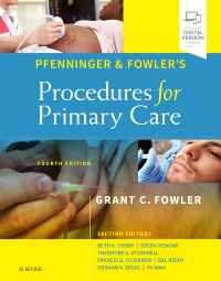 cover image - Pfenninger and Fowler's Procedures for Primary Care,4th Edition