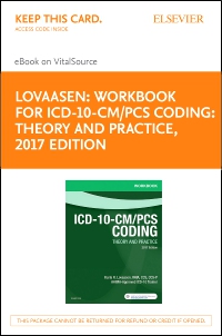 cover image - Workbook for ICD-10-CM/PCS Coding: Theory and Practice, 2017 Edition - Elsevier eBook on VitalSource (Retail Access Card),1st Edition