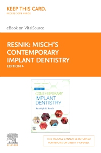 cover image - Misch's Contemporary Implant Dentistry - Elsevier eBook on VitalSource (Retail Access Card),4th Edition