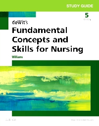 cover image - Study Guide for deWit's Fundamental Concepts and Skills for Nursing - Elsevier eBook on VitalSource,5th Edition
