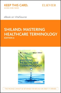 cover image - Mastering Healthcare Terminology - Elsevier eBook on VitalSource (Retail Access Card),6th Edition