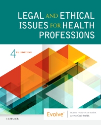 cover image - Legal and Ethical Issues for Health Professions,4th Edition