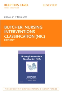 cover image - Nursing Interventions Classification (NIC) - Elsevier eBook on VitalSource (Retail Access Card),7th Edition