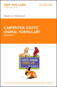 cover image - Exotic Animal Formulary - Elsevier eBook on VitalSource (Retail Access Card),5th Edition