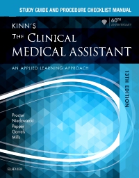 cover image - Study Guide and Procedure Checklist Manual for Kinn's The Clinical Medical Assistant - Elsevier E-Book on VitalSource,13th Edition