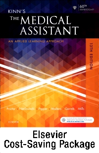 cover image - Kinn's The Medical Assistant - Text + Study Guide + Virtual Medical Office for Medical Assisting package,13th Edition