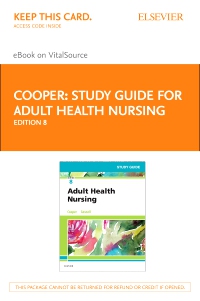 cover image - Study Guide for Adult Health Nursing - Elsevier eBook on VitalSource (Retail Access Card),8th Edition