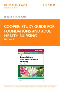 cover image - Study Guide for Foundations and Adult Health Nursing - Elsevier eBook on VitalSource (Retail Access Card),8th Edition