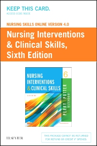 cover image - Nursing Skills Online Version 4.0 for Nursing Interventions & Clinical Skills (Access Code),6th Edition