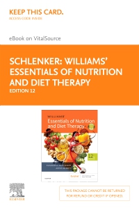 cover image - Williams' Essentials of Nutrition & Diet Therapy - Elsevier eBook on VitalSource (Retail Access Card),12th Edition