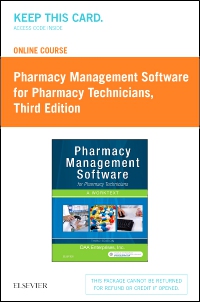 cover image - Online Course for Pharmacy Management Software for Pharmacy Technicians (Retail Access Card),3rd Edition