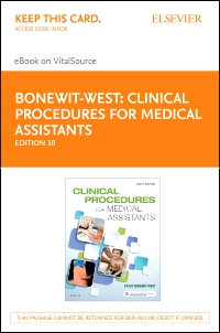 cover image - Clinical Procedures for Medical Assistants - Elsevier eBook on VitalSource (Retail Access Card),10th Edition