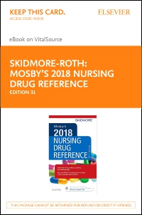 cover image - Mosby's 2018 Nursing Drug Reference - Elsevier eBook on VitalSource (Retail Access Card),31st Edition