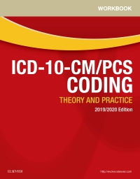 cover image - Workbook for ICD-10-CM/PCS Coding: Theory and Practice, 2019/2020 Edition