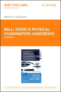 cover image - Seidel's Physical Examination Handbook - Elsevier eBook on VitalSource (Retail Access Card),9th Edition