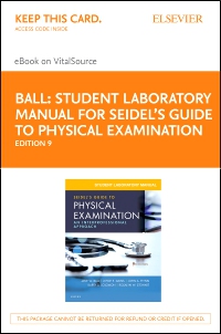 cover image - Student Laboratory Manual for Seidel's Guide to Physical Examination - Elsevier eBook on VitalSource (Retail Access Card),9th Edition