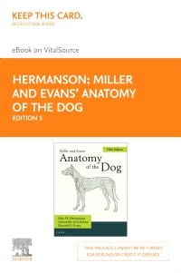 cover image - Miller and Evans' Anatomy of the Dog - Elsevier eBook on VitalSource (Retail Access Card),5th Edition