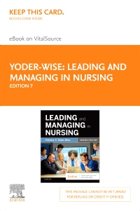 cover image - Leading and Managing in Nursing - Elsevier eBook on VitalSource (Retail Access Card),7th Edition