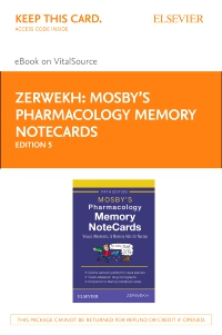 cover image - Mosby's Pharmacology Memory NoteCards - Elsevier eBook on VitalSource (Retail Access Card),5th Edition