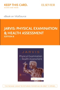cover image - Physical Examination and Health Assessment - Elsevier eBook on VitalSource (Retail Access Card),8th Edition