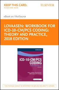 cover image - Workbook for ICD-10-CM/PCS Coding: Theory and Practice, 2018 Edition - Elsevier eBook on VitalSource (Retail Access Card)