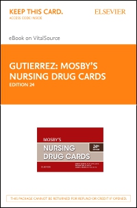 cover image - Mosby's Nursing Drug Cards - Elsevier eBook on VitalSource (Retail Access Card),24th Edition